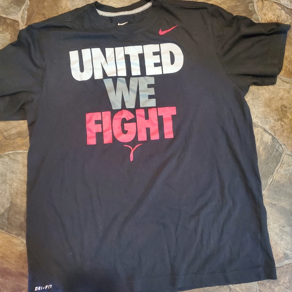 United we fight Breast Cancer Nike shirt